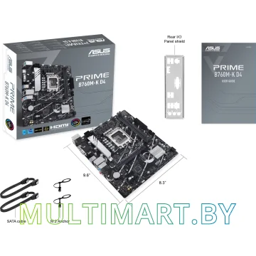 Материнская плата ASUS Prime B760M-K D4 картинка 6